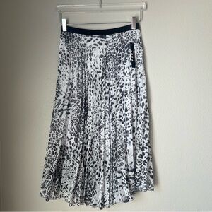 Poof! Black and White Animal Print A-Line Skirt Size Medium New with Tags